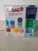 9 cubes sensoriels souples Oxybul avec emballage