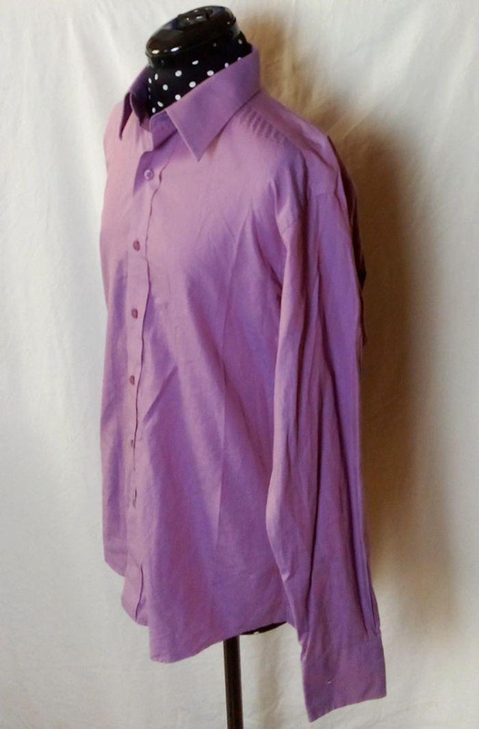 Chemise manches longues lila Olly Gan taille 3 ou L - photo numéro 4