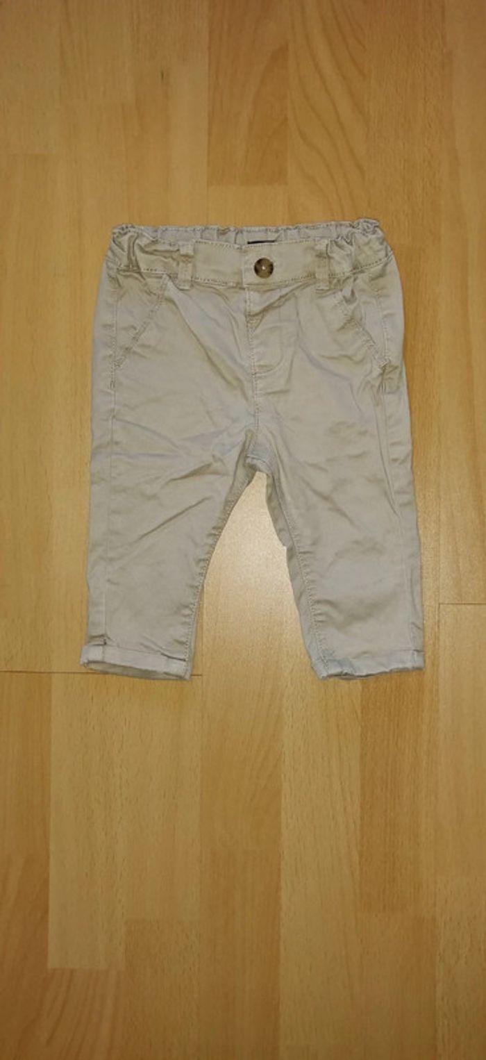 Pantalon beige Kiabi 6 mois - photo numéro 1