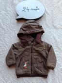 Manteau blouson zippé hiver avec capuche amovible Garçon 24 mois La compagnie des petits