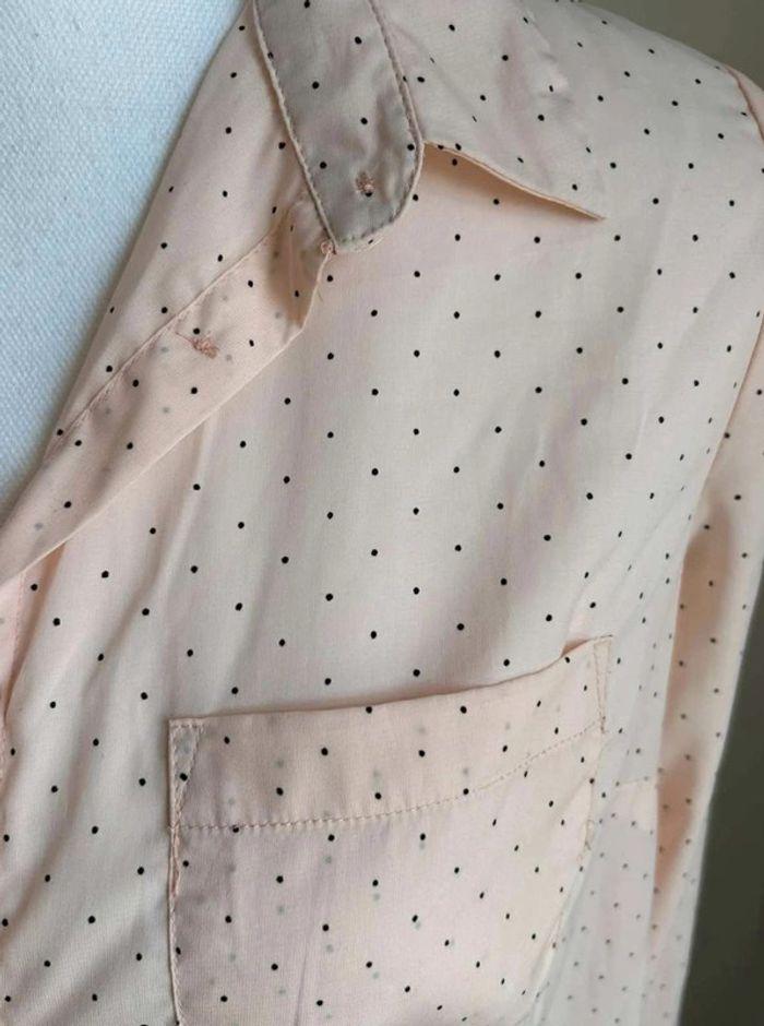 Chemise  rose à pois - photo numéro 2