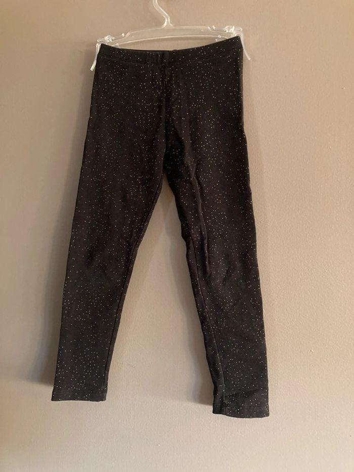 Monoprix Kids legging noir et doré 6 ans - photo numéro 1