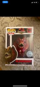 Pop Dilophosaurus rouge 550