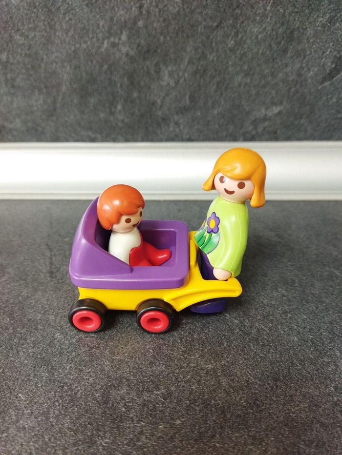 Bébé dans poussette avec maman Playmobil 123 - photo numéro 2