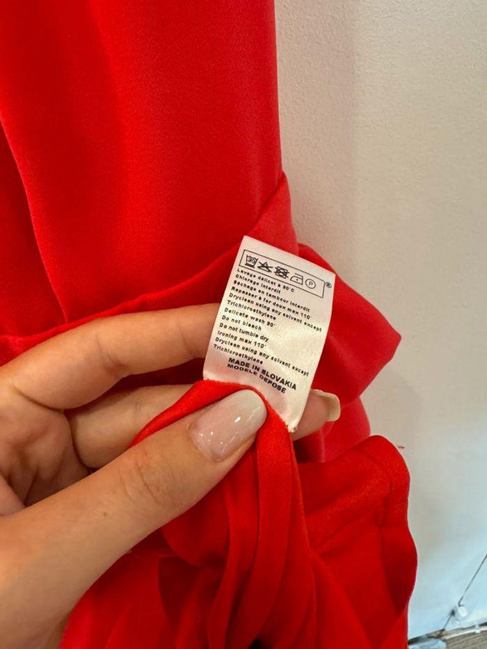 Robe Maje rouge détails froufrous Taille 36/38 - photo numéro 7