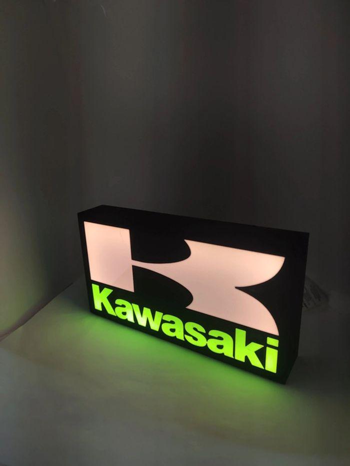 Logo figurine kawasaki led intégré branchements usb - photo numéro 1