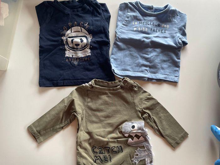 Lot tee-shirts manches longues 6m