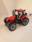 Petit tracteur rouge plastique 12 cm