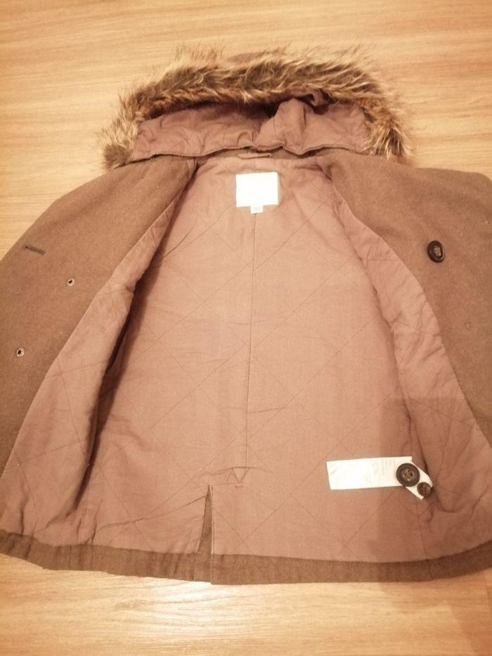 Manteau 6 ans Vertbaudet marron/kaki - photo numéro 2