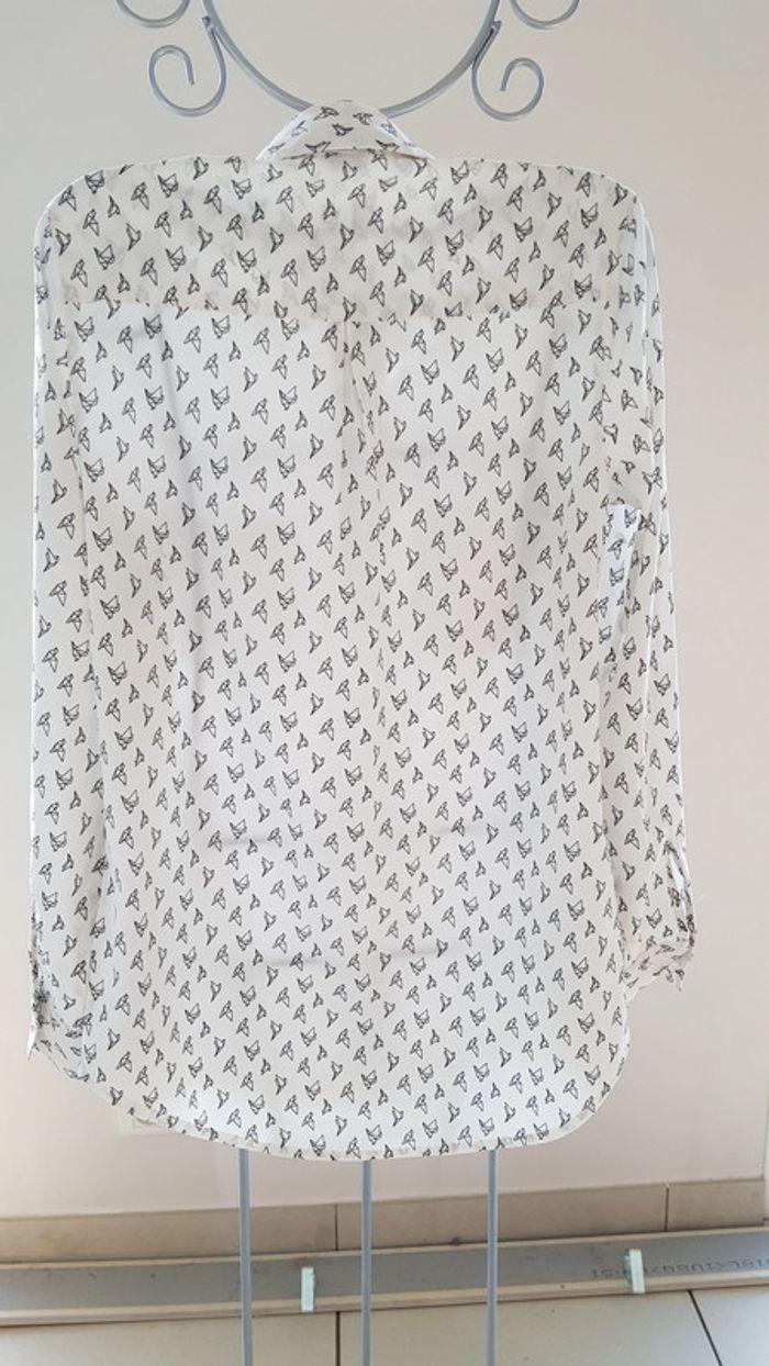 Chemise blanche motif noir pimkie taille S - photo numéro 2