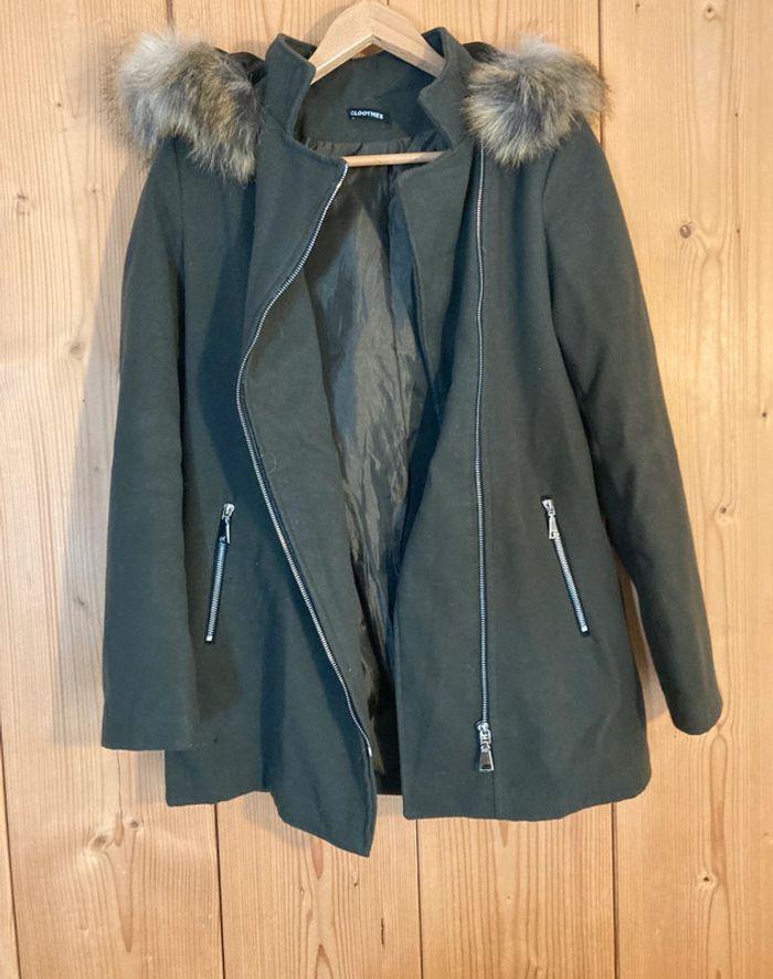 Manteau capuche amovible made in italy - photo numéro 3