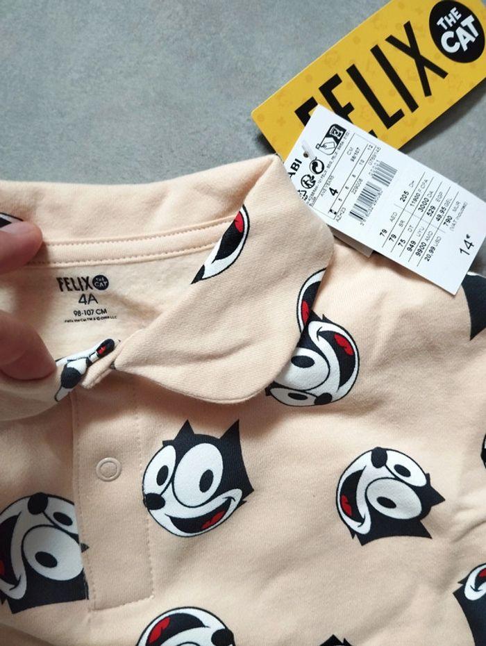 * Sweat beige imprimé 'Felix the cat' T4A Kiabi - photo numéro 2