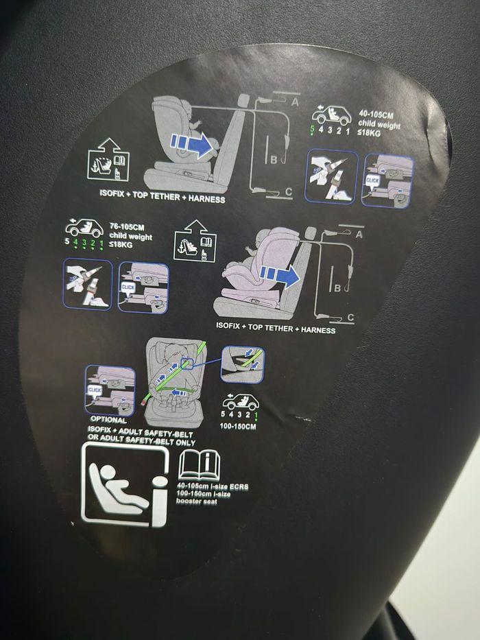 Siège auto ISOFIX rotation 360° REECLE de 0 à 36KG - photo numéro 7