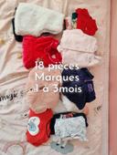 Gros Lot 1 et 3 mois bébé fille 18 pièces