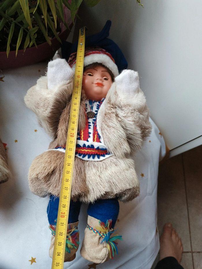 Poupée doll ethnique traditionnelle traditionnel esquimaux eskimo Alaska inuite fille garcon - photo numéro 18