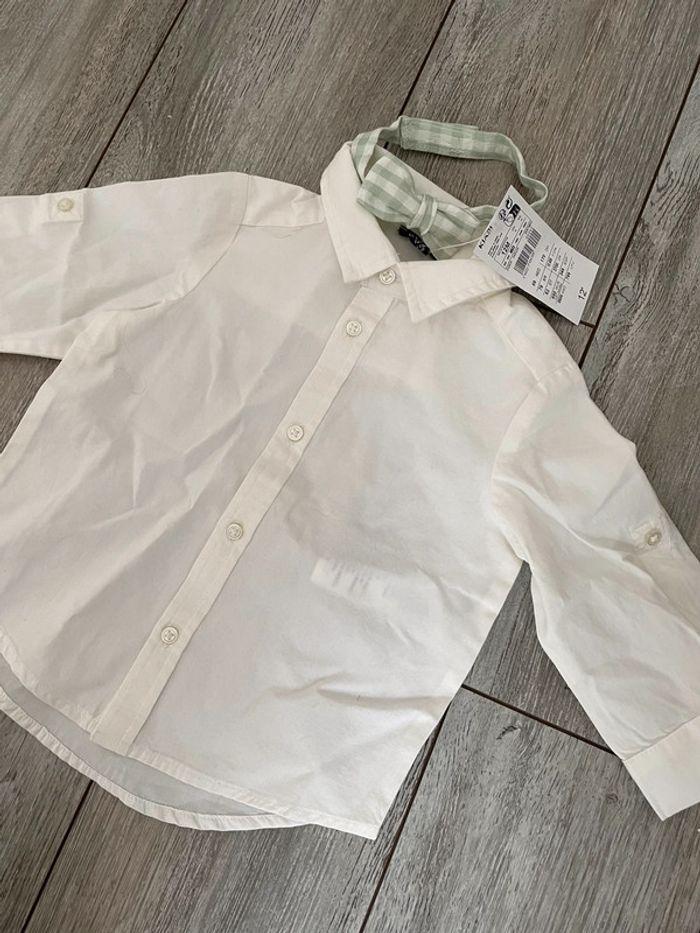 Chemise blanche noeud papillon - photo numéro 3