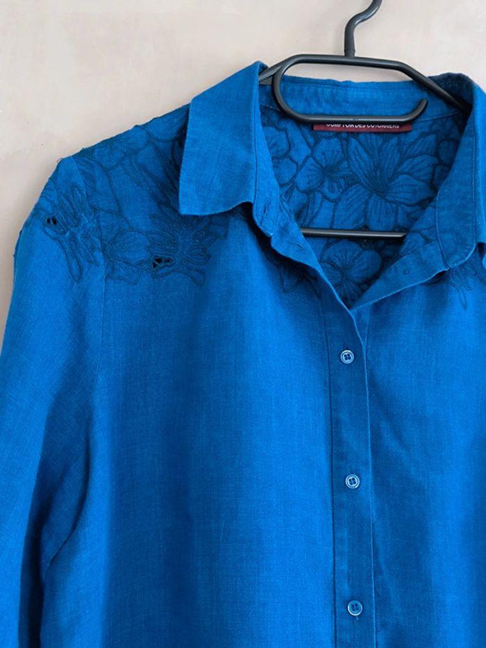 🤎 Chemise lin broderie Comptoir des cotonniers 40 🤎 - photo numéro 3