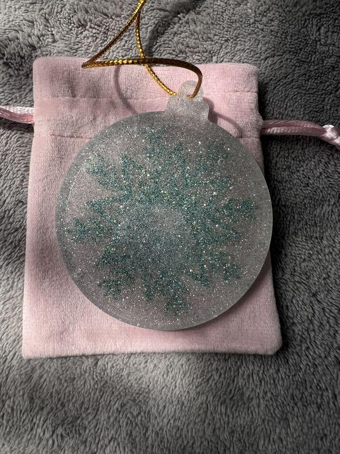 Décoration noël - boule de noël vert - paillettes - argenté - photo numéro 4