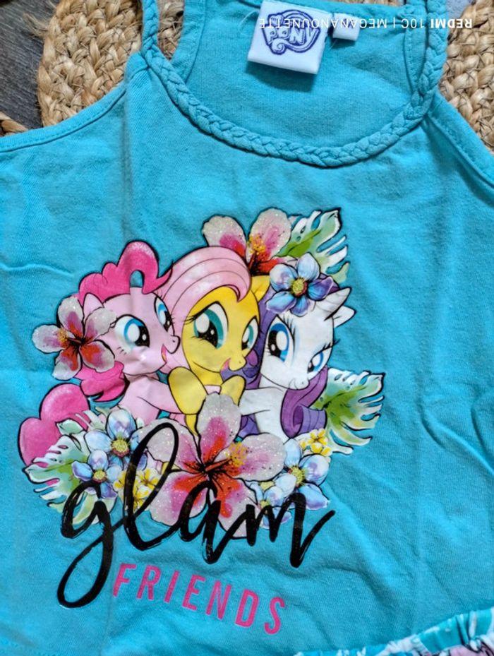 🦋 Pyjama deux pièces été 4 ans Little Poney - photo numéro 2