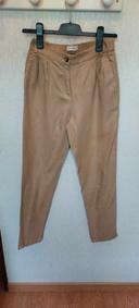 Joli pantalon à pinces lin femme Promod 36 camel très bon état