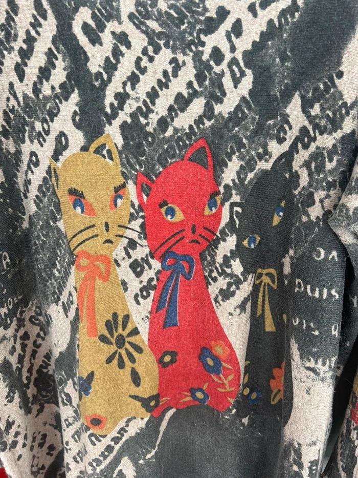 pull fantaisie motifs chats - photo numéro 2