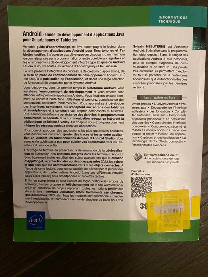 Android - Guide de développement d'applications Java pour Smartphones et Tablettes - photo numéro 2