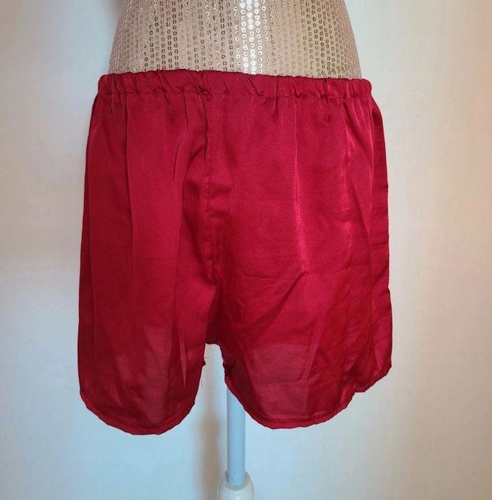 Pyjama débardeur et short 2 pièces rouge taille M neuf - photo numéro 3