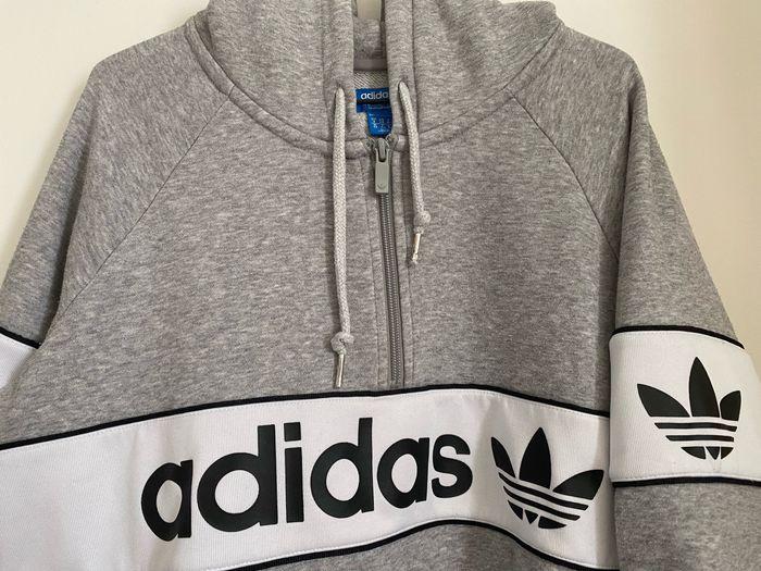 Pull gris en coton femme adidas originals - photo numéro 4