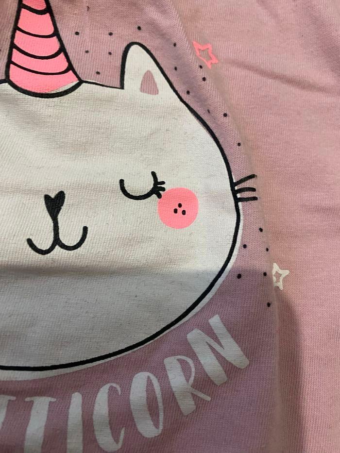 Tee-shirts rose chat licorne tex 36 mois 3 ans - photo numéro 6