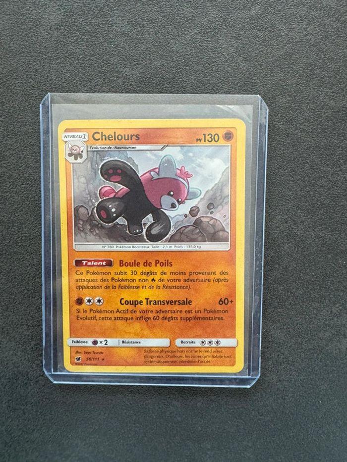 Carte Pokémon Chelours holo 56/111 Soleil et Lune Invasion Carmin - photo numéro 1