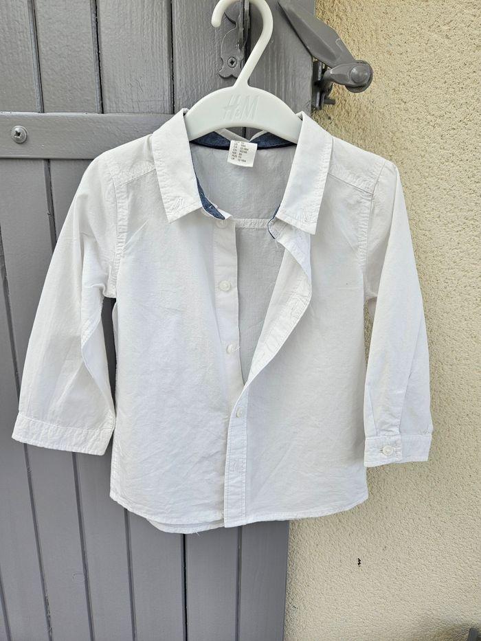 Chemise blanche H&M T18mois  TBE - photo numéro 1