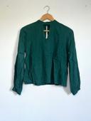 Blouse manches longues verte foncé Jennyfer