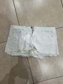 Short blanc jean