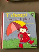 Livre T’choupi aime bien la pluie