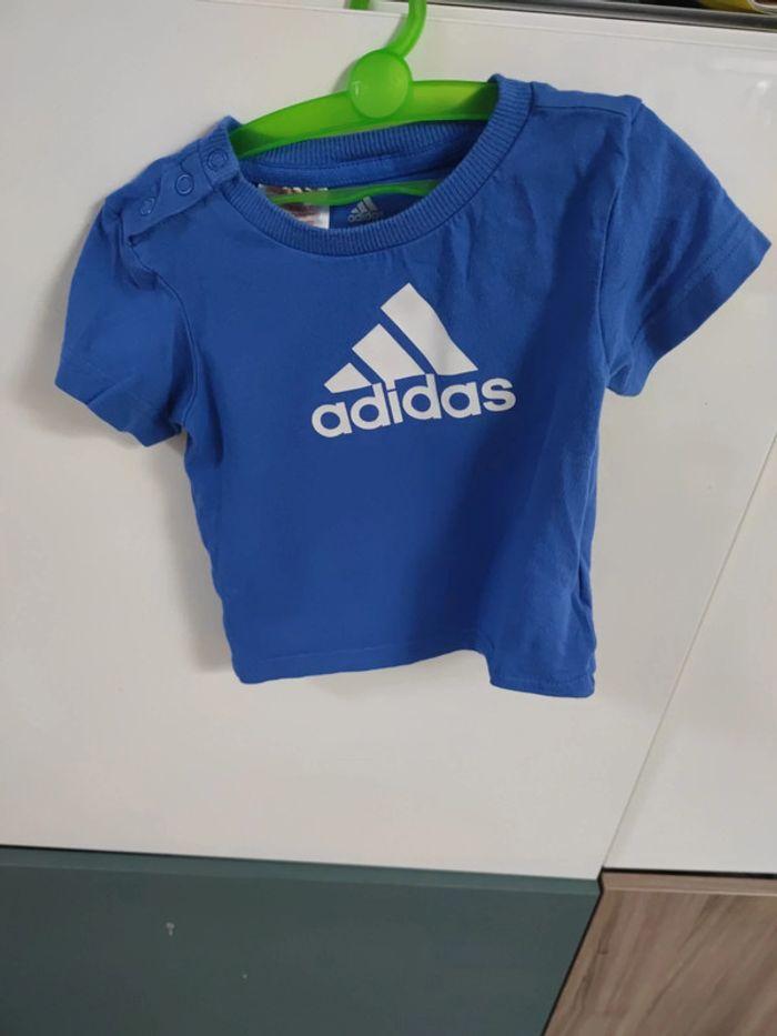 T-shirt Adidas enfant bleu - photo numéro 2