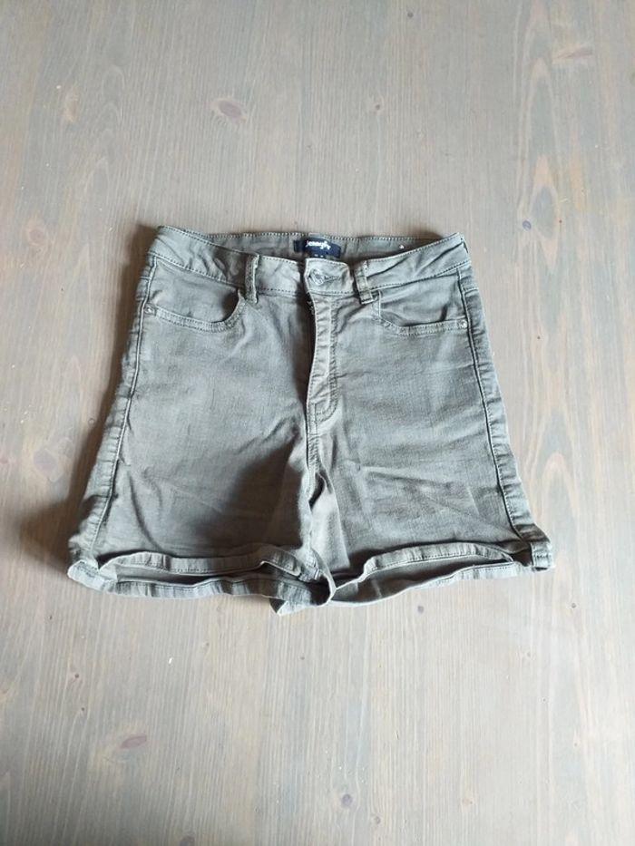 Short en jean kaki - photo numéro 3