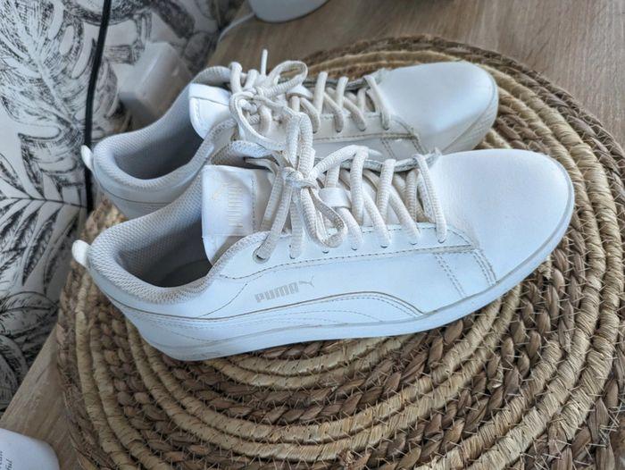 Baskets Puma blanches - photo numéro 1