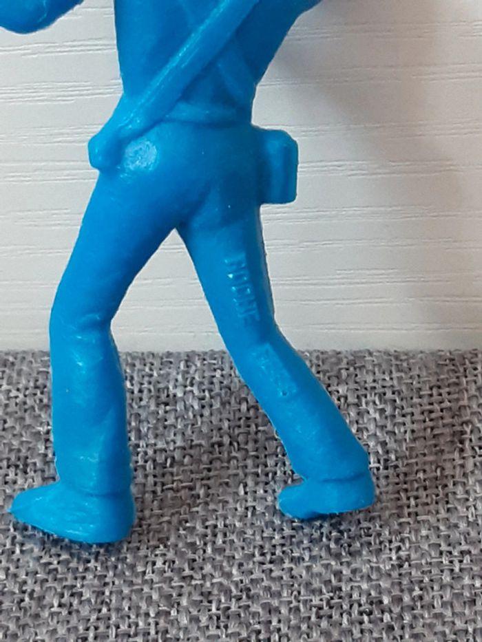 Figurine soldat plastique bleu La roche aux fées - photo numéro 3