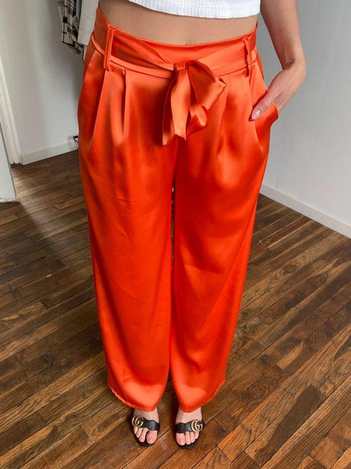 Pantalon fluide orange - photo numéro 5