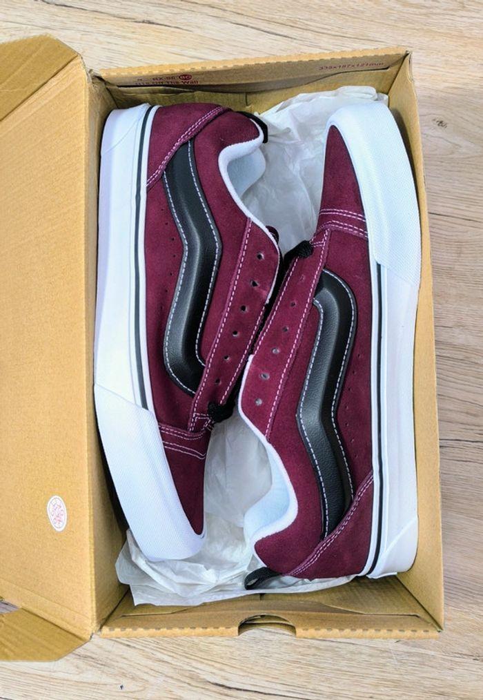 Baskets Vans knu old skool bordeaux pointure 44.5 neuves avec boîte d'origine - photo numéro 2