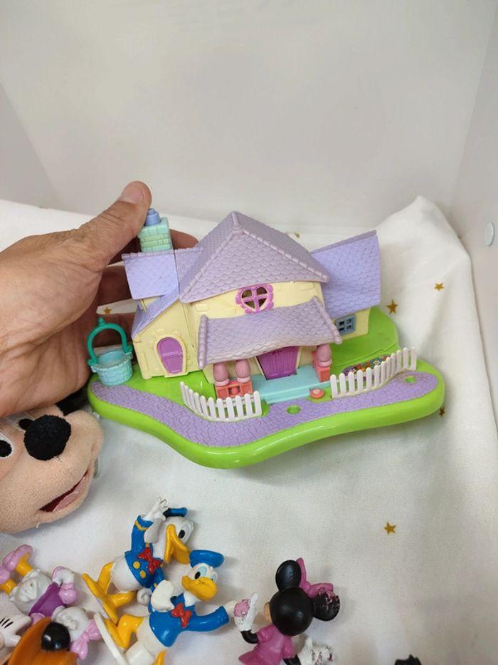 Polly pocket figurine Mickey Minnie Birthday maison house dingo Donald daisy - photo numéro 12