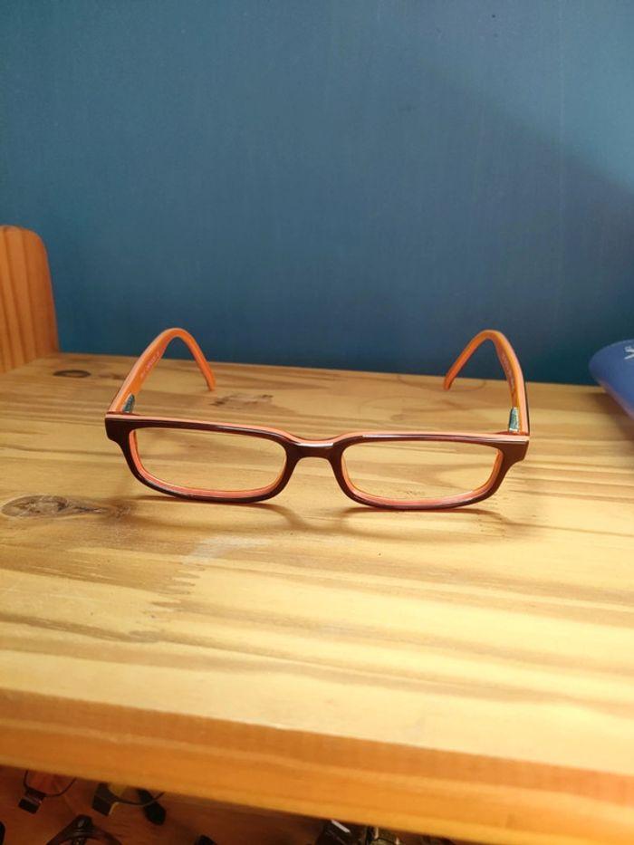 Lunettes Afflelou orange monture en plastique forme rectangle - photo numéro 6