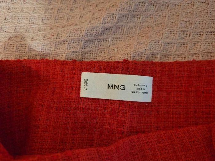 mini-jupe mango rouge taille L - photo numéro 3