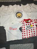 Lot 5 t-shirts manches courtes