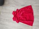 Robe velour rouge