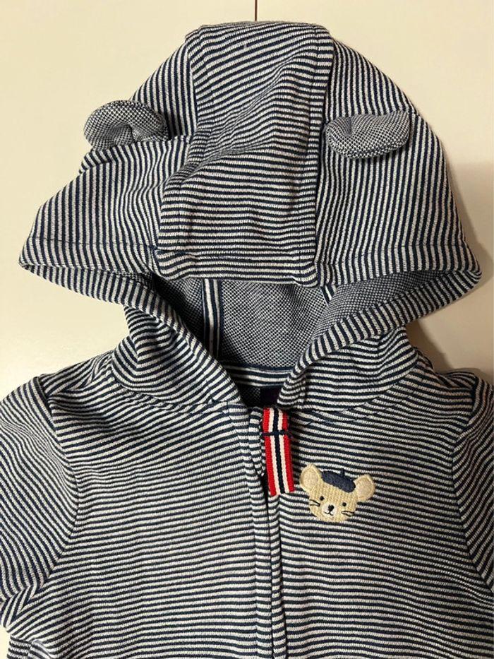 Veste à capuche zippée 6mois Sergent Major - photo numéro 2