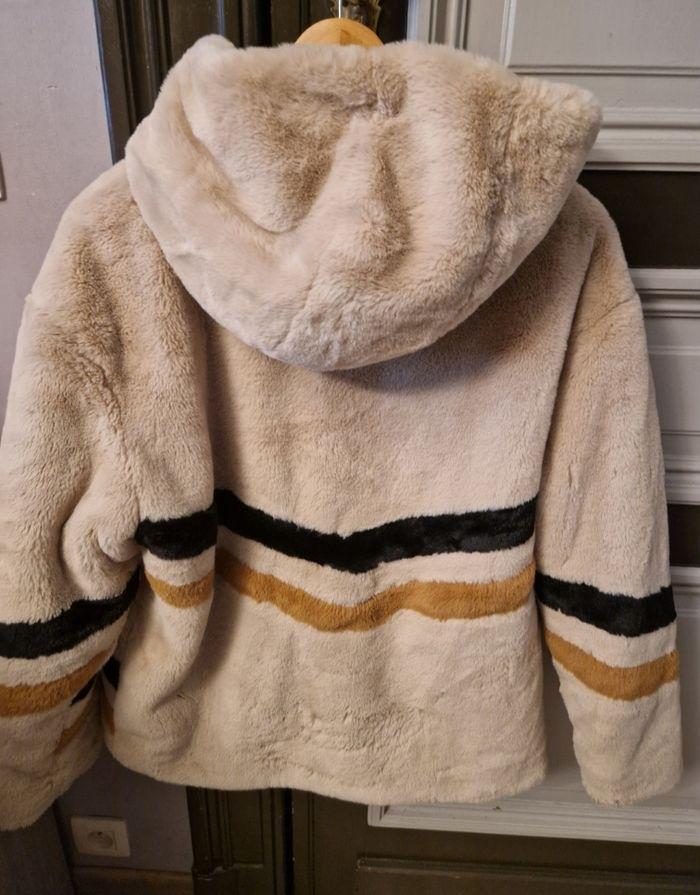 Blouson teddy manteau doux chaud Ikks L 16 18 ans neuf sans étiquette - photo numéro 2