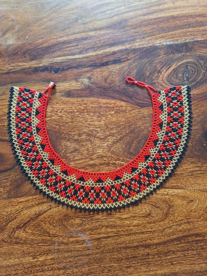 Collier de Perle tissé à la main, importer du Mexique neuf - photo numéro 3