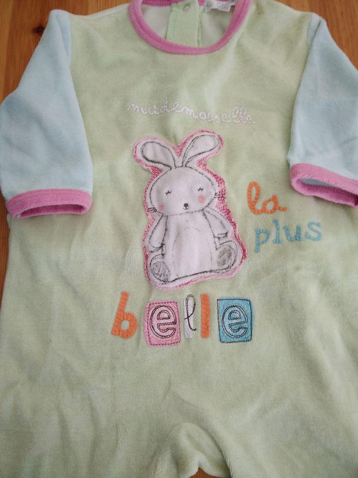 Lot de deux pyjamas fille 6 mois - photo numéro 2