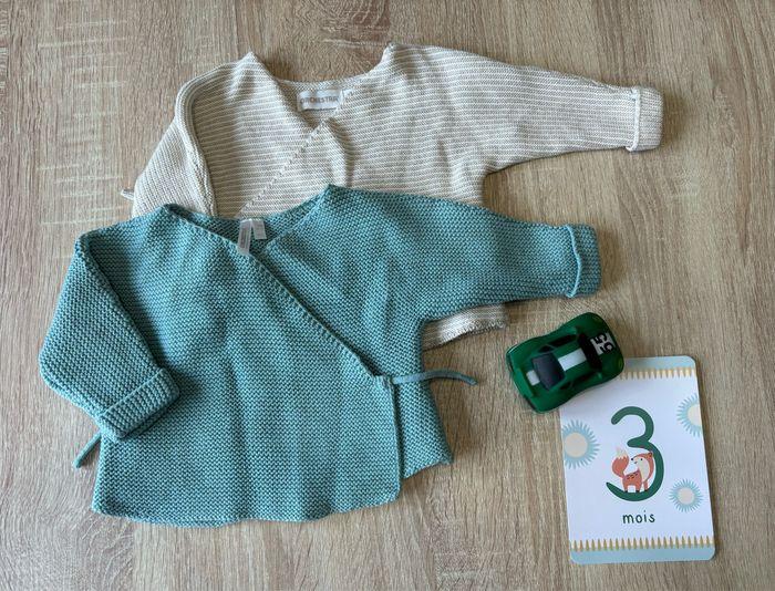 Gilet en laine bébé 3 mois - photo numéro 1